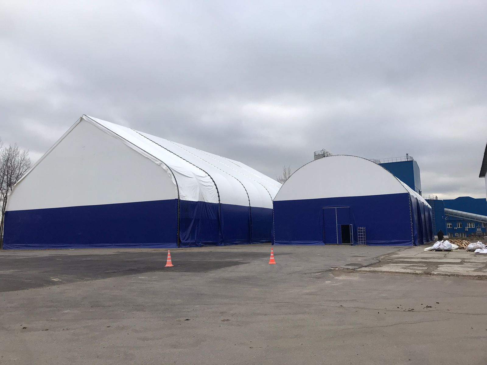 Каркасно-тентовые складские сооружения Раменского ГОК (Sibelco) Каркасно-тентовые складские сооружения Раменского ГОК (Sibelco)