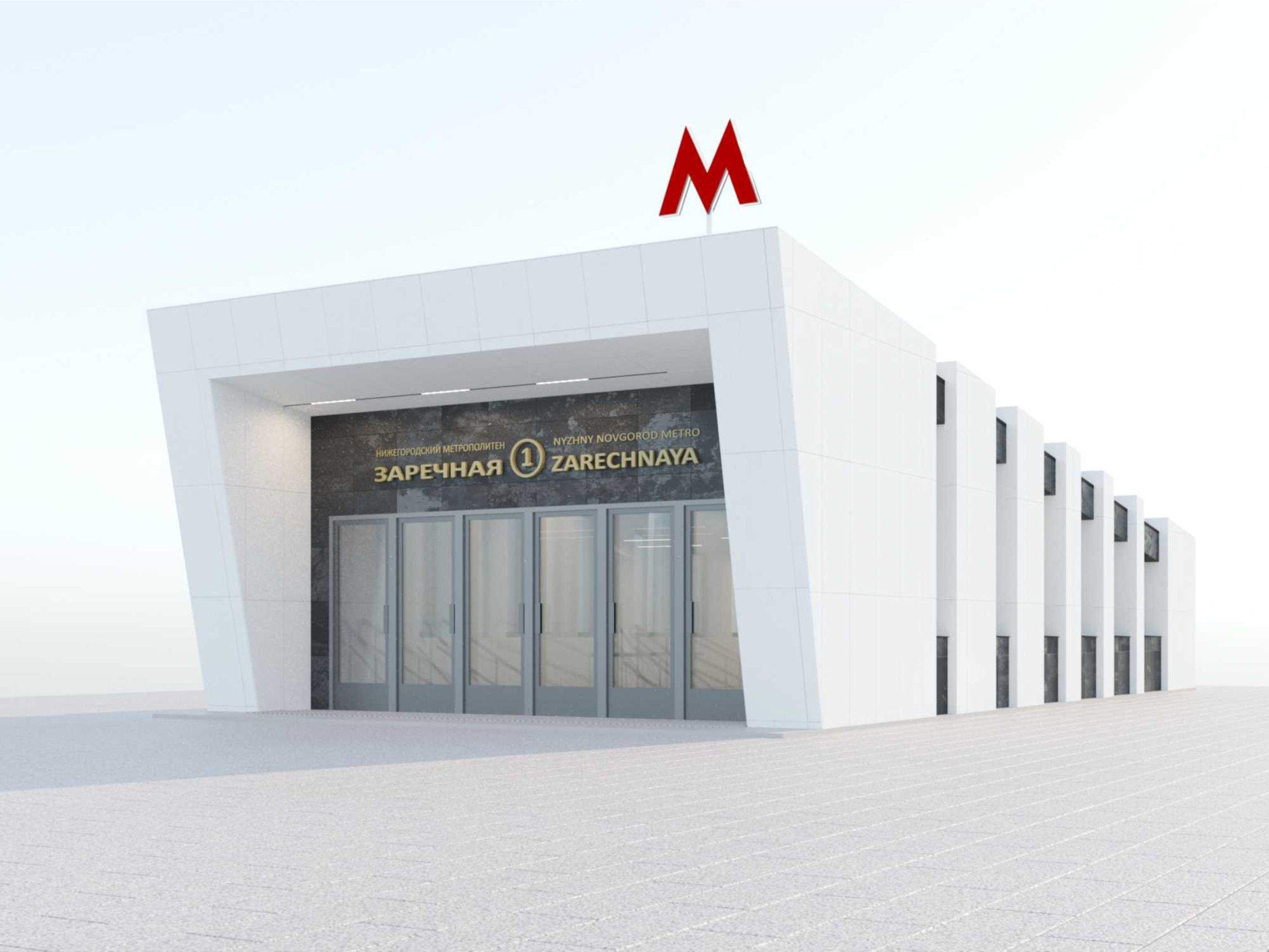 Проект павильона метро - фасад Проект павильона метро - фасад